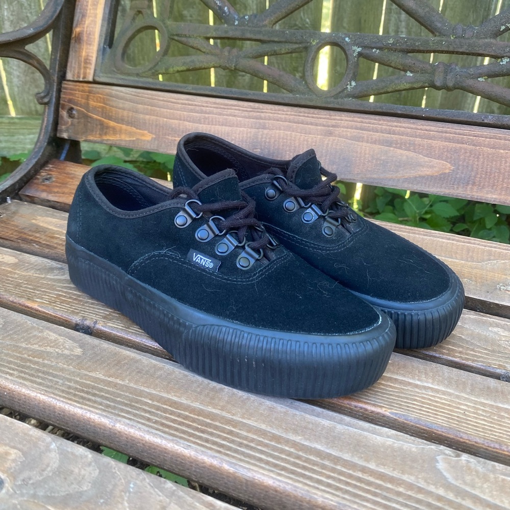 Vans embossed authentic platform shoes